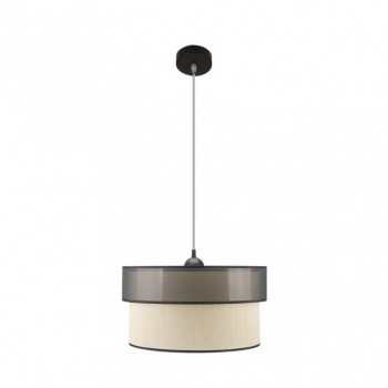 Distribuidor - Lâmpadas Diversas | Colgantes Moderno | COLGANTE FELIX NEGRO/DORADO 1XE27 REGX40X40 CM Ref: 172994029
